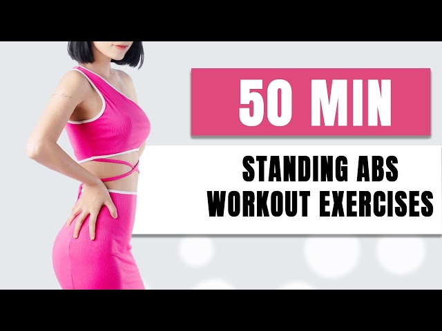 🔥50 Min STANDING I ABS WORKOUT Exercises + Lose Belly +🔥No Jumping🔥