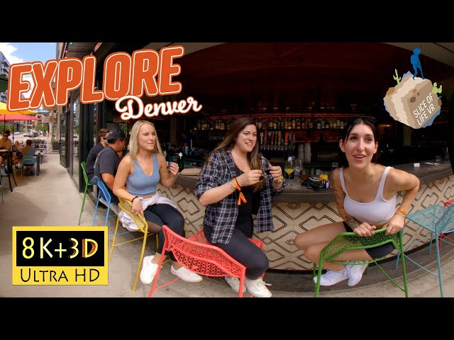 8k 3D Downtown Denver Colorado Walk +Interviews| Sakura Festival, Dairy Block, Union Station PREVIEW