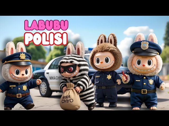 LAGU LABUBU JADI POLISI - LAGU ANAK INDONESIA #labubu  #laguanakindonesia #laguedukasi