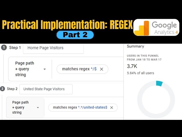 Using REGEX (REGULAR EXPRESSIONS) in GA4 Tutorial 2025 in Hindi | How to USE Regex in GA4 Part 2