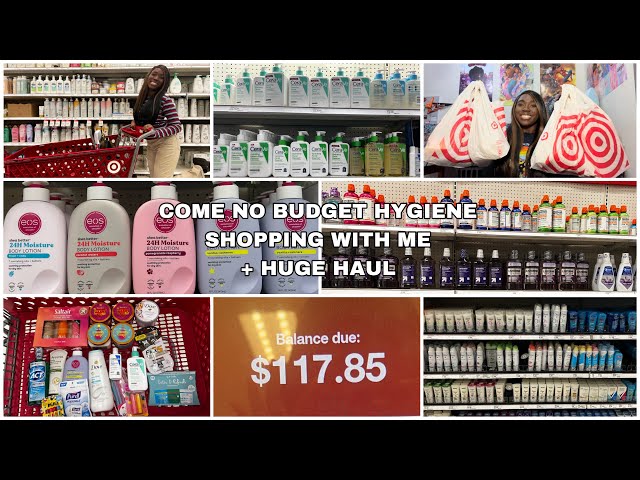 COME NO BUDGET HYGIENE SHOPPING WITH ME 2025 + HUGE HAUL FT.TARGET