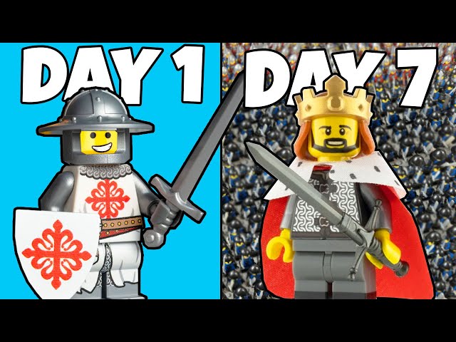 I built a LEGO Medieval Army in 7 Days...