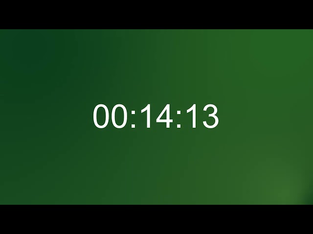 1 Minute Forest Green Countdown Timer & Alarm (Moderate Volume)