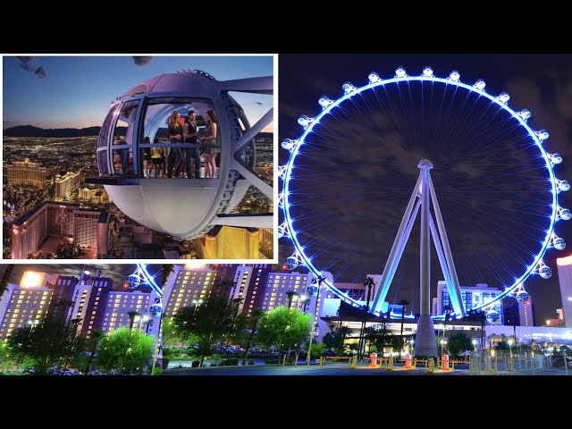 The World's Largest Observation Ferris Wheel | Ride The High Roller Las Vegas in 360° Video