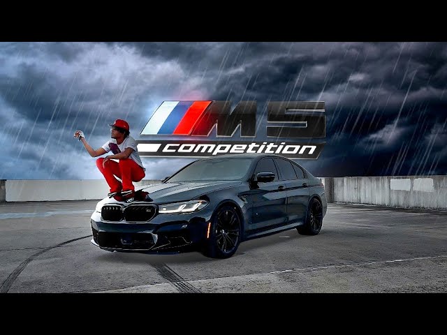 M5 COMPETITION IN HEAVY RAIN POV DRIVE