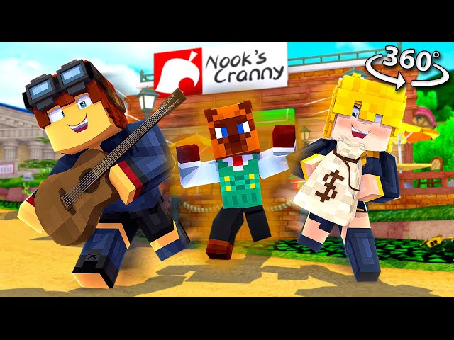 Saving your FRIENDS in 360 Minecraft Animal Crossing!