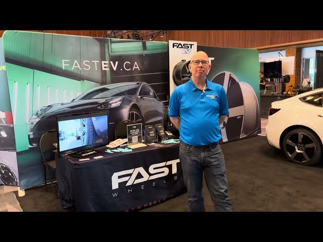 Ian Pavelko from Fast EV shows the latest in wheels for EVs that increase efficiency & acceleration