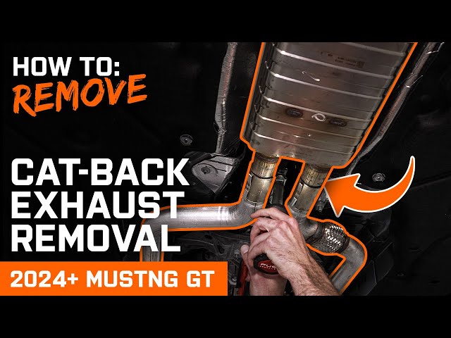 How to Remove Stock Cat-Back Exhaust | 2024+ Mustang GT 5.0L