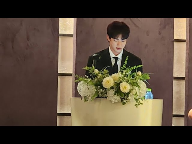 BTS JIN as MC on the Wedding of His Best Friend - Tennis Coach