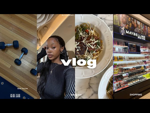 VLOG| Spend a few days with me/:Gym,Content day,Eating out,Shopping & More