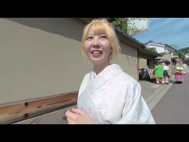 【VR180 3D】美少女着物 るな Beautiful Girl Kimono Luna 22