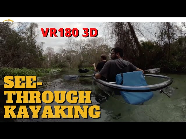 VR180 3D Clear Kayak Tour Down Rock Springs in Florida