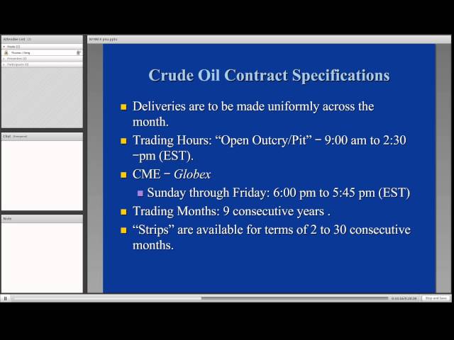 EBF 301 NYMEX Contracts - long