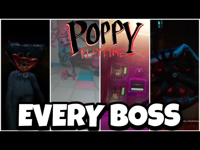 EVERY CHASE SCENE AND BOSS BATTLE IN POPPY PLAYTIME CHAPTER 1 - 4)