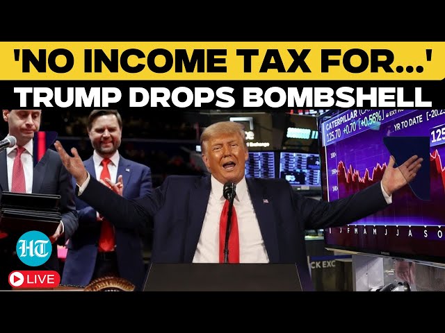 Trump Speech Live: US President's Shocking Announcement on Income Tax | Donald Trump Latest News