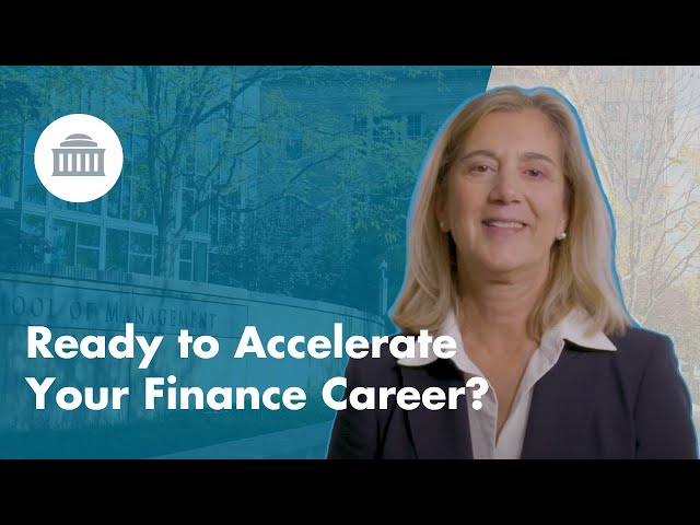 Finance at MIT Sloan | Specialized Master Degree Overview