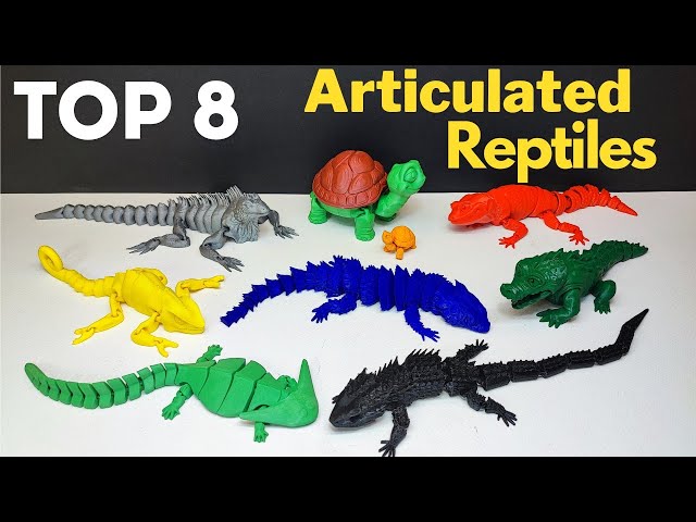 Top 8 Articulated Reptiles to 3D Print_S2 |3D Printable Animal Toys