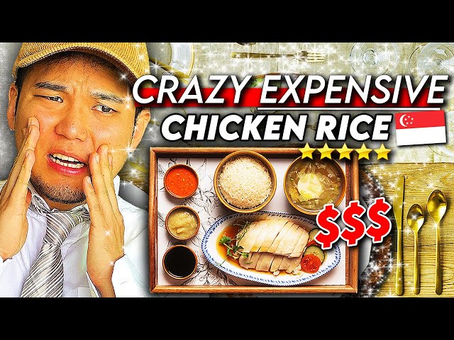 I Try Singapore’s Most CHEAP vs EXPENSIVE Chicken Rice