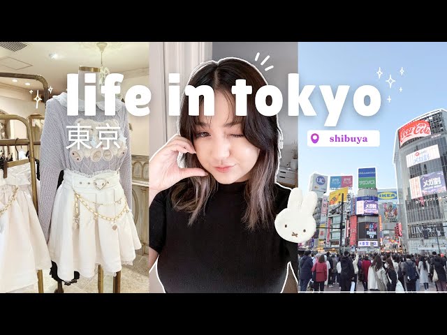 life in tokyo 🍡 exploring shibuya, muji, shopping at shibuya109 & nintendo store | japan diaries