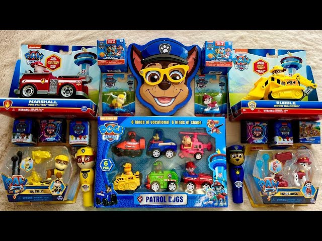 Paw Patrol Mini Trucks Review |Mighty Movie |Big Trucks |Rescue Wheels |Ruble & crew |Marshall ASMR