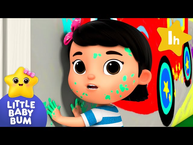 Wheels On The Bus - GO Hand Painting | Little Baby Bum | Songs and Cartoons | Best Videos for Babies