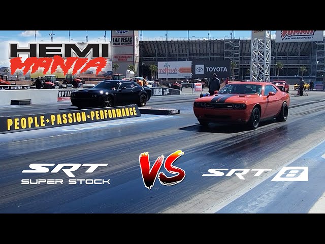 Dodge Challenger SRT Super Stock VS SRT-8 1/4 Mile Bracket Race at MATSLV2024 #dragracing