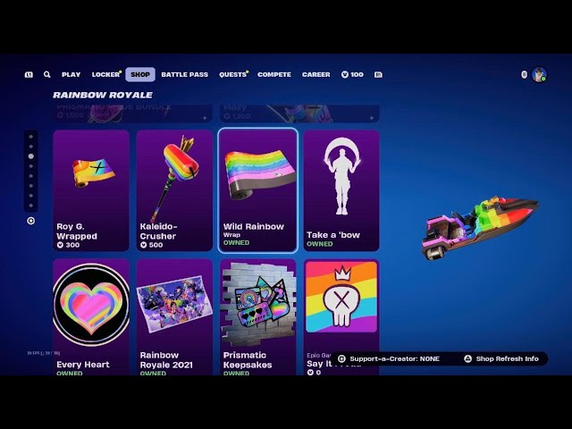 Fortnite no bundle nor emotes