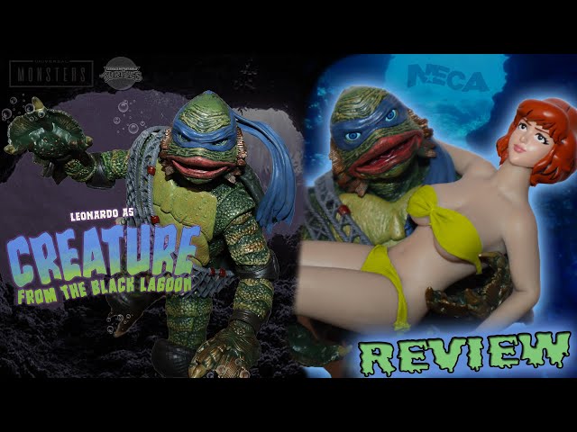 Leonardo As Creature from the Black Lagoon | NECA TMNT x Universal Monsters Figure Review