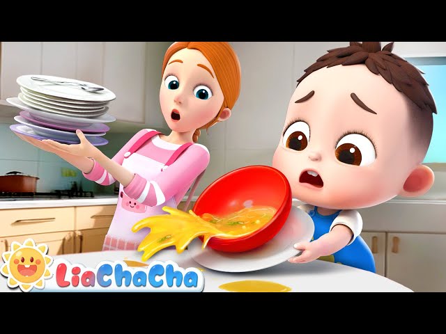 Dinner Time Song | Good Habit Song for Babies | Kids Songs & Nursery Rhymes | LiaChaCha