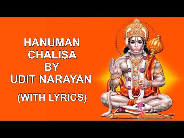 HANUMAN CHALISA by UDIT NARAYAN with lyrics in Hindi