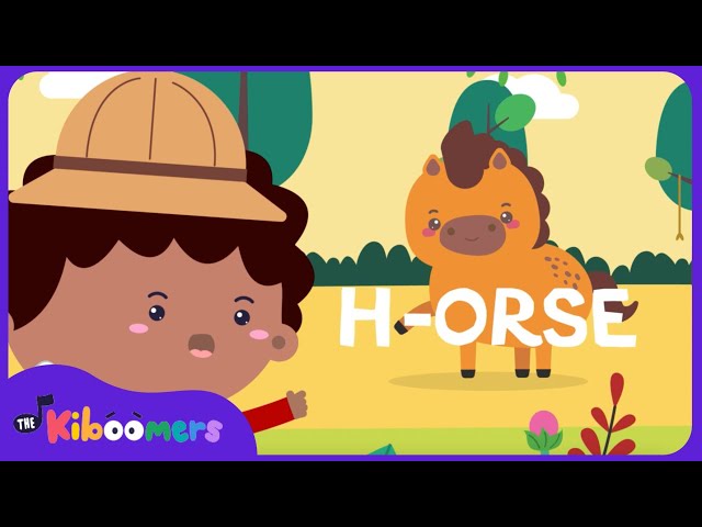 We're Going on an Alphabet Hunt | Animal Alphabet Songs | The Kiboomers ABC Songs for Kids