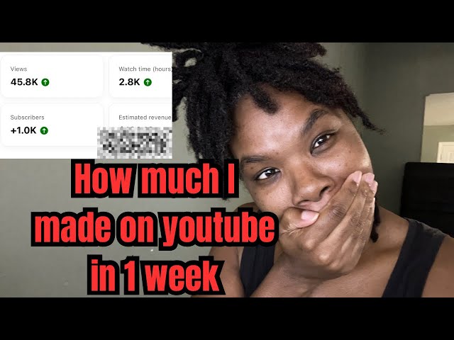 UPDATE: finally monetized my YouTube channel. this is how much money in a week #life #subscribe