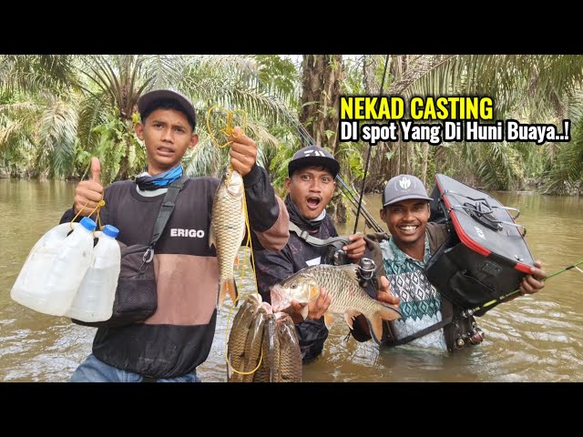 TRIP MANCING MENANTANG MAUT..! CASTING HAMPALA SAAT BANJIR KE SUNGAI SARANG BUAYA