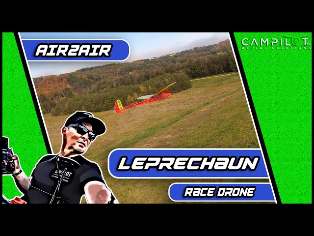 RC Plane Leprechaun AIR2AIR with a 5" drone