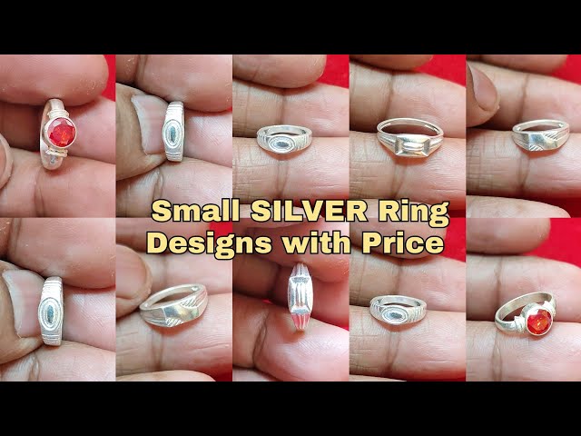 New Silver ring designs with price/Silver ring collection with price 2025