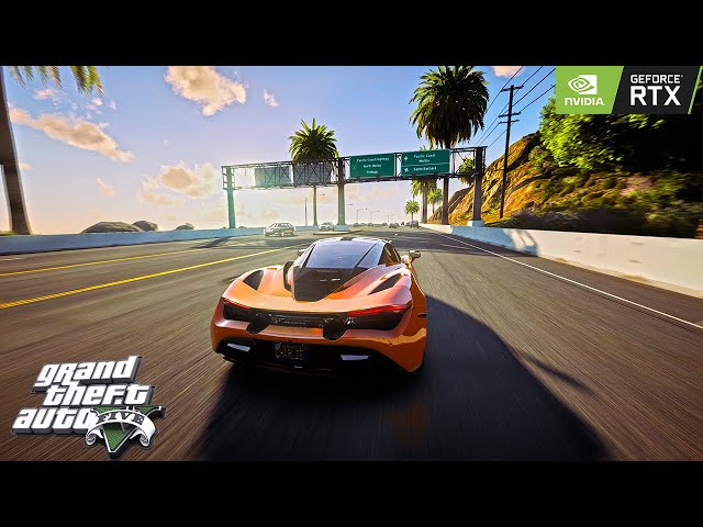 GTA 5 | DRIVING A MCLAREN 720S IN CALIFORNIA - NEXT-GEN GRAPHICS 4K60FPS