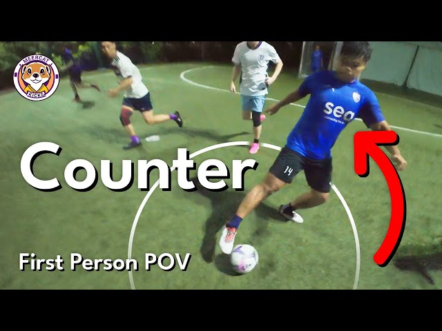 I PLAYED On The White Team & We Had To Counter A LETHAL Striker | INSANE Top Bins | ⚪ Futsal POV