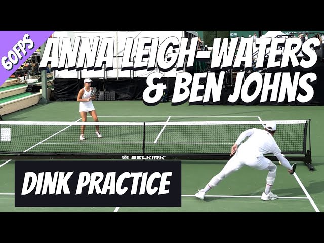 Ben Johns & Anna Leigh-Waters DINK Practice | Masters 2023