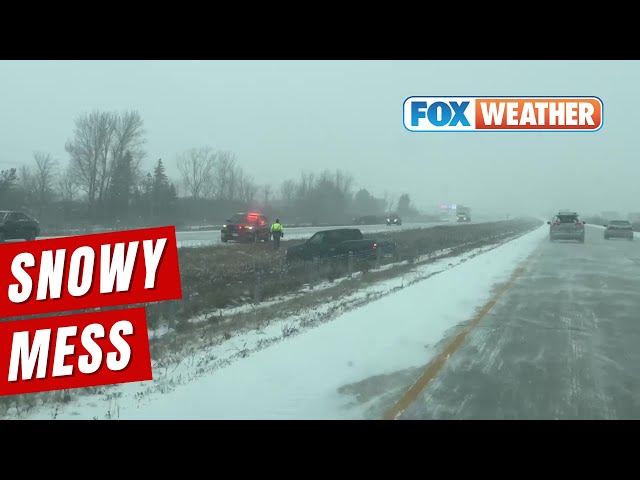 Snow Blankets Wisconsin Amid The Strongest Snowfall Of The Season So Far