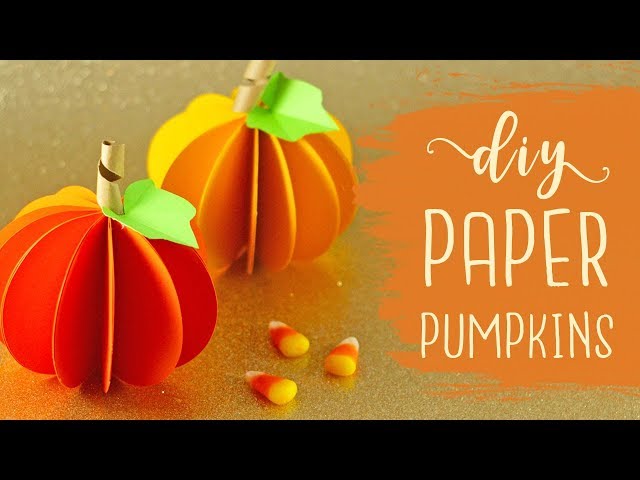 DIY Paper Pumpkins {Easy} | BOOtorial 🎃