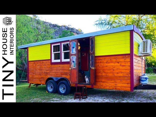 Rustic 180 sq. ft. Gypsy Wagon Tiny Home on Wheels