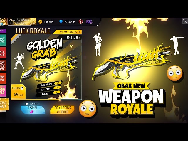 Ob48 Next Weapon Royle Free Fire | New Event Free Fire Bangladesh Server | Free Fire New Event