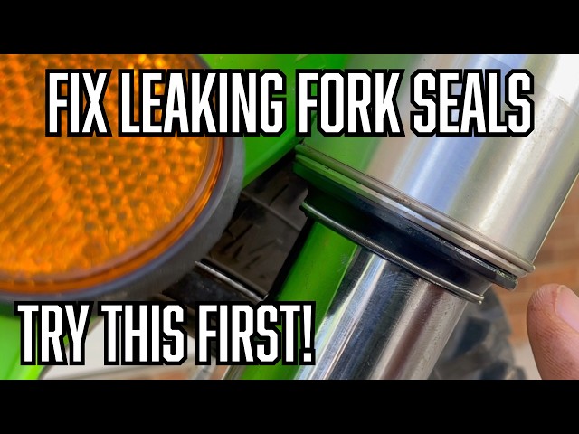 How to Fix Leaking Fork Seals on Your Dual Sport Motorcycle or Dirtbike KLX 300 Fork Seals