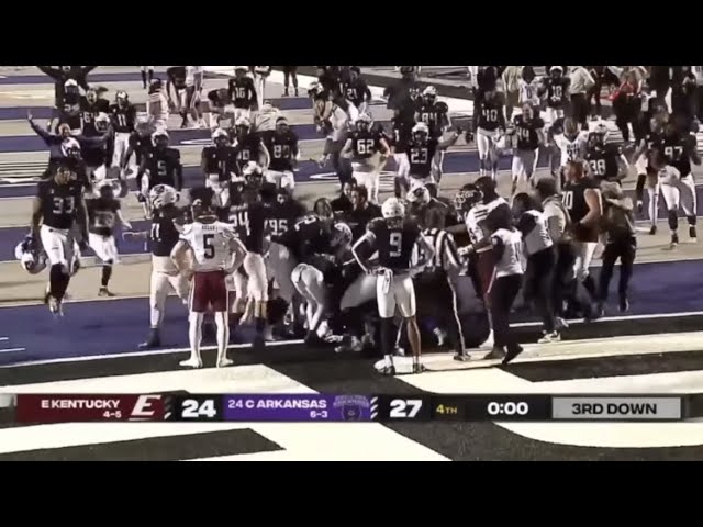 INSANE HAIL MARY by Central Arkansas to beat Eastern Kentucky