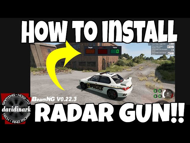 BeamNG Drive Tutorial - How to Install the Police Radar