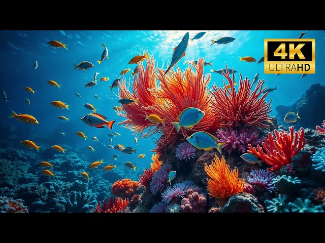 Relaxing Aquarium 12 Hours | Beautiful 4K Fish Tank for Sleep, Meditation & Stress Relief