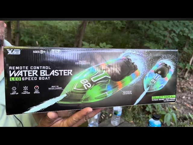 $15 boat from five below(with water cannon and led lights)- ￼Unboxing & Test- RC Cincy