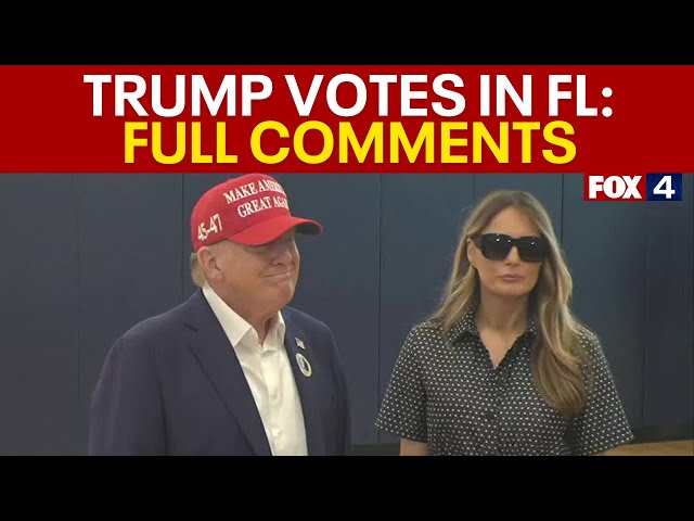 Donald Trump speaks after voting in 2024 Election: FULL COMMENTS