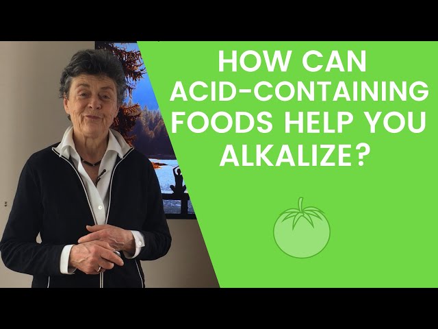 How can acid-containing foods help you alkalize?