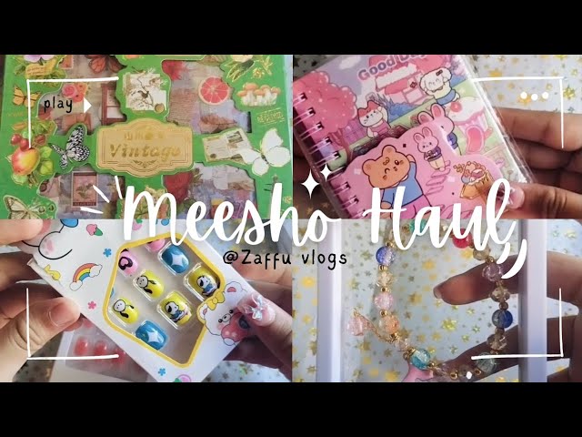 Meesho Aesthetic Stationery Haul🩷✨|Everything under 300 rupees💵🤑#viralvideo #stationery #meesho #diy